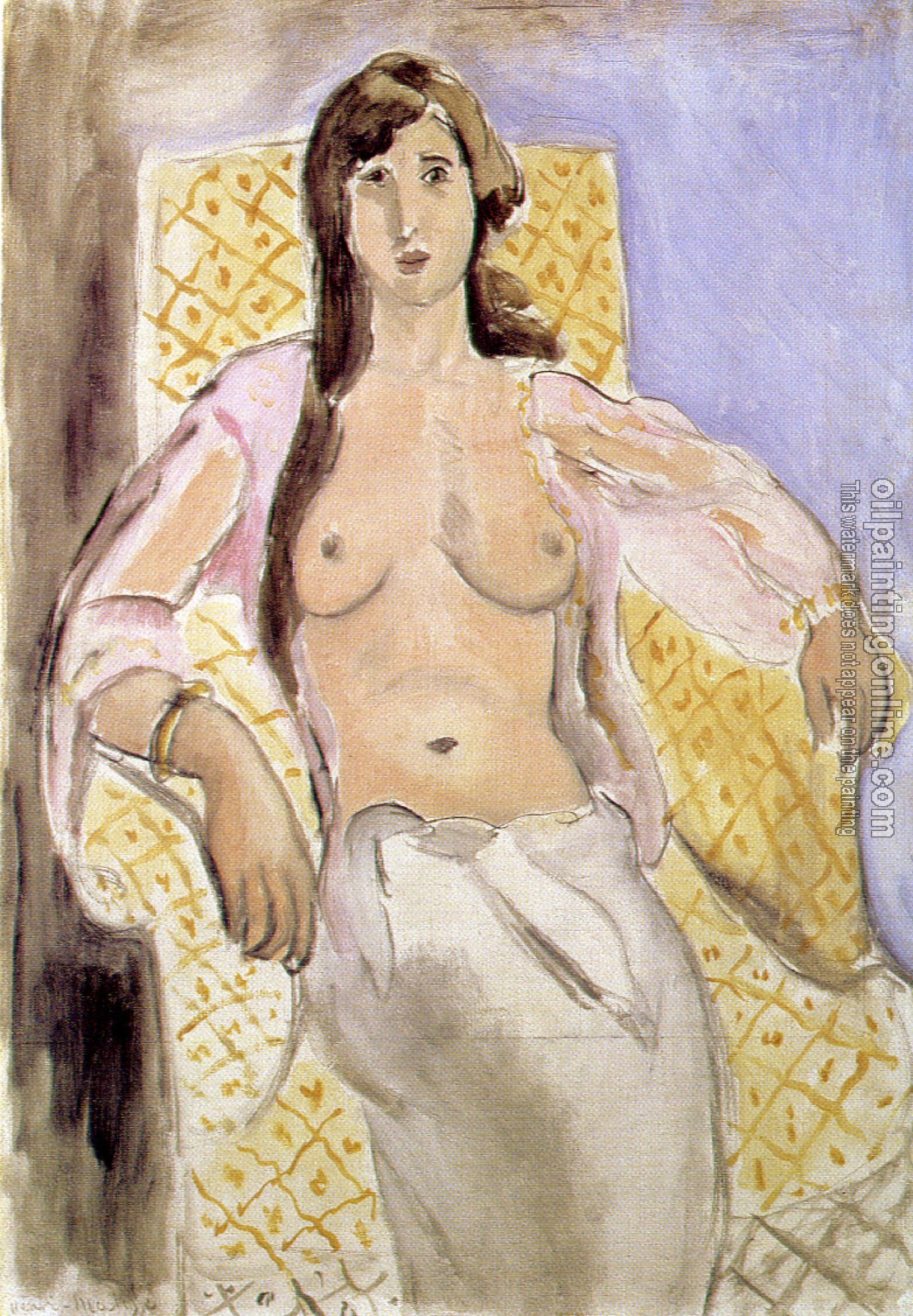 Matisse, Henri Emile Benoit - woman in an armchair